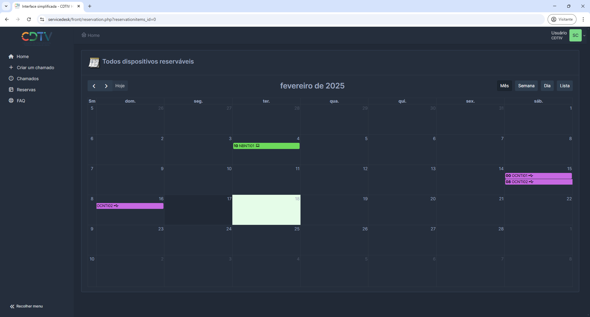 Tela de Seleção-Items