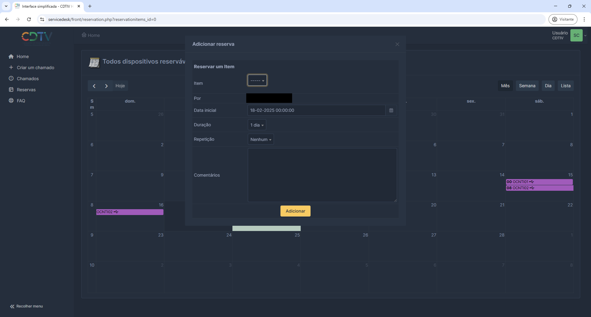 Tela de Seleção-Items